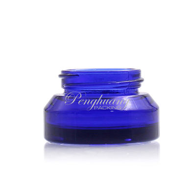 15ml - 200ml 코발트 블루 유리병 15g 30g 50g 유리 크림 용기