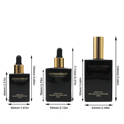 30ml 50ml 100ml 세럼 유리 에센셜 오일 스포이드 병 펌프 화장품 포장