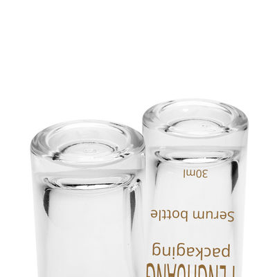 혈청 30ml 용 투명 스포이드 유리 병