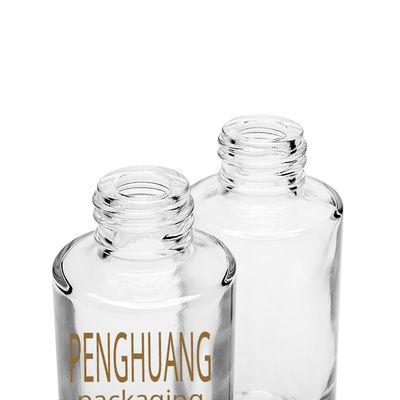 혈청 30ml 용 투명 스포이드 유리 병