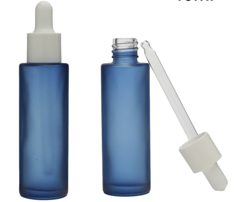 색상 얼음 50ml 빈 혈청 방울 유리 병 기름 포장