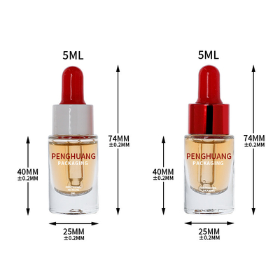 도매 5ml 라운드 에센셜 오일 병 스포이드 화장품 유리 병 스킨 케어