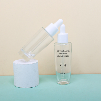 오일 스포이드 보틀 프레스 스포이드 로션 유리 세럼 병 40ml