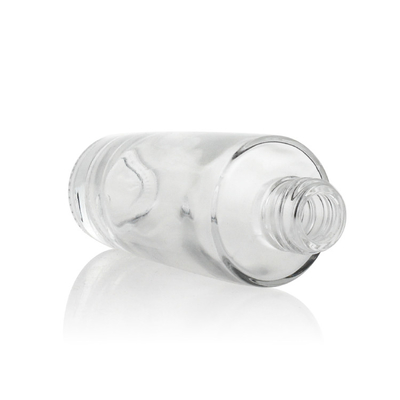 로즈 골든 펌프가 있는 30ml 프로스트 파운데이션 유리병