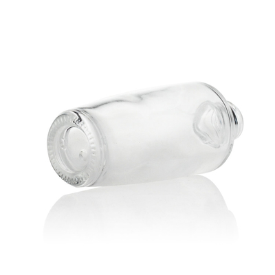 로즈 골든 펌프가 있는 30ml 프로스트 파운데이션 유리병