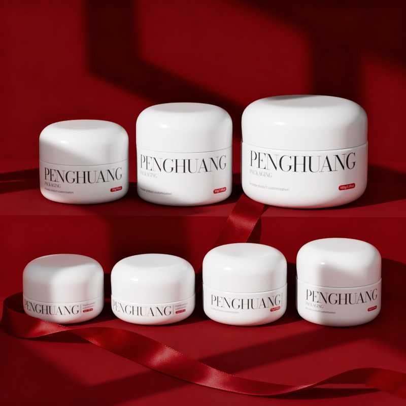 립밤용 맞춤형 크림 유리병 (흰색/투명/맞춤형, 맞춤형 로고 및 맞춤형 색상/인쇄 포함)