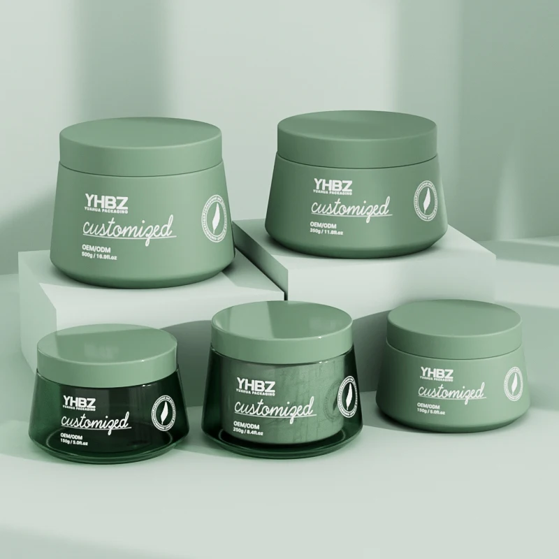 매트 플라스틱 크림 병 150ml 250ml 350ml 500ml 빈 크림 용기