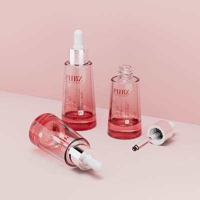 사용자 정의 로고 오일 드롭퍼 유리 병 30ml 50ml 세럼 병 포장