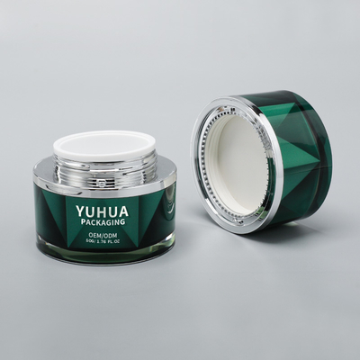 50G 인체 크림 병 Luxuyr 빈 아크릴 이중 벽 화장품 병 뚜??