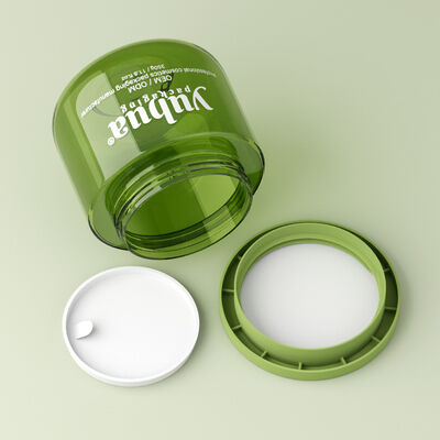 Clear or Color Custom Plastic Cream Jar Round Shape Ideal for Cosmetic Creams Skincare Lotions and Beauty Packaging Needs