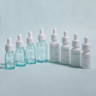 Logo Custom Round Serum Oil Bottle Durable Leak Proof Design Suitable For Essential Oils Skincare And Cosmetic Packaging