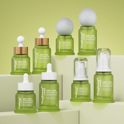 에센스 오일 정액 병 핫 스탬핑 인쇄를 특징으로 스타일리시한 화장품 포장과 피부 관리 제품 호소