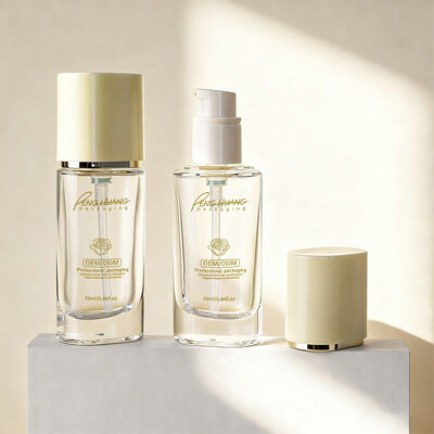 30ml 용량의 맞춤 인쇄 및 내구성 있는 밀폐 방수 디자인을 갖춘 유리 화장품 포장 세트