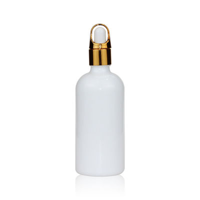 정유를 위한 유리제 점적기를 가진 도매 100ml 백색 도자기 병