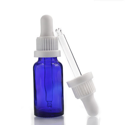 20ml 화장품 용기 블루 에센셜 오일 유리 스포이드 병 제조 업체
