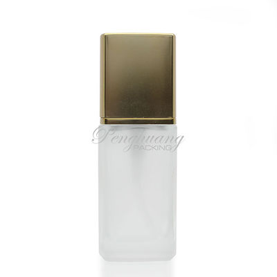 금 펌프가 있는 30ml 화장품 액체 창창 유리 병