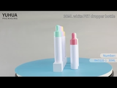 주문을 받아서 만들어진 로고 30ml 플라스틱 점적기 화장용 병 머리 기름 병