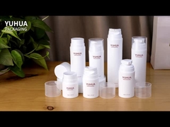 화장용 패키징을 위한 주문 제작된 로고 실린더 PP 진공 펌프 병