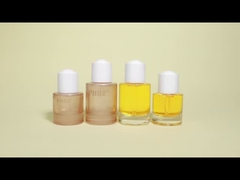 피펫 캡이 있는 얼음 맑은 유리 방울 병 피부 관리 포장 용기 세럼 병