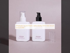 도매 퀘어 플라스틱 로션 병 150ml 헤어 세럼 펌프 병